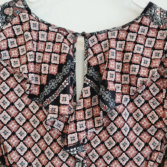 💕 Wild Blue Sadie Robertson Black Boho Romper Medium - Picture 9 of 15